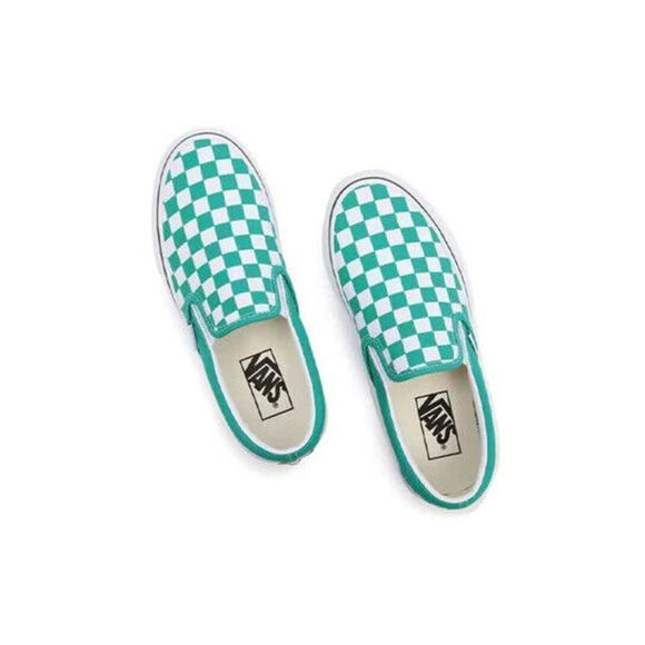 Vans Classic VN0A5JMHB00 Men's Green & White Slip-On Checkerboard Shoes NR711 - Picture 4 of 12